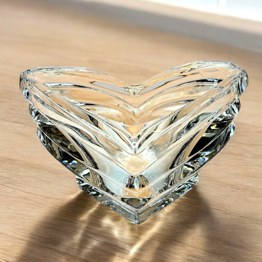 Mikasa Crystal Clear Glass Candle Tea Light Holder or Trinket Bowl